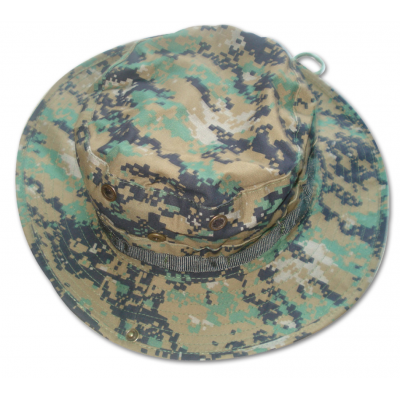 digital woodland military style boonie hat