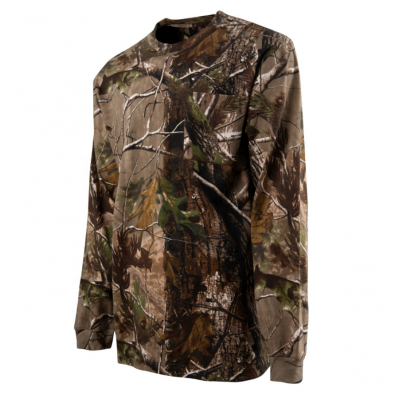 100%cotton hunting camo long sleeve shirt